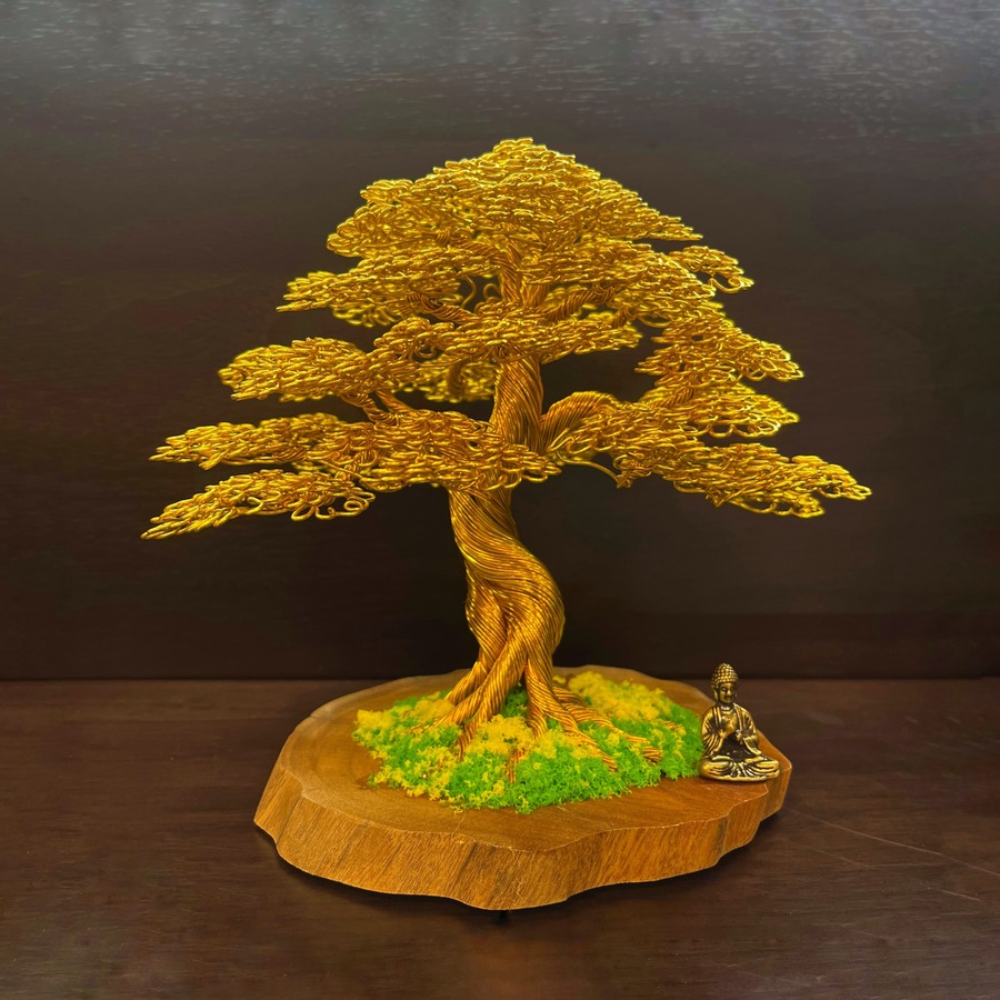 Scented Wood Tree - Cây Gỗ Thơm Dáng Trực Full Gold