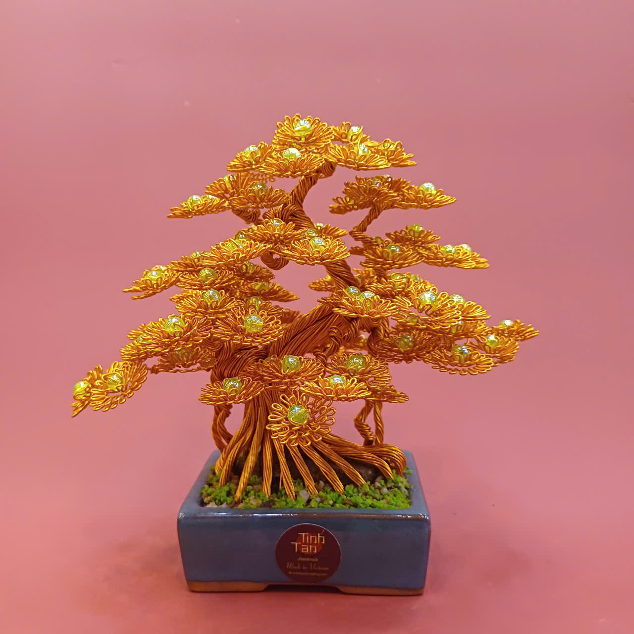 Lucky tree - bonsai vàng size 1