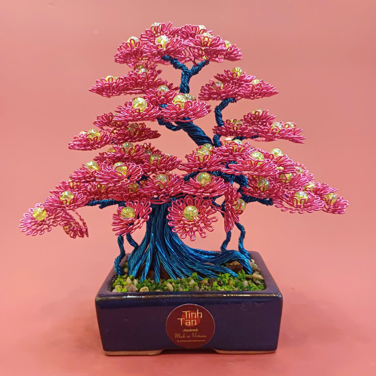 Lucky tree - bonsai hồng size 1