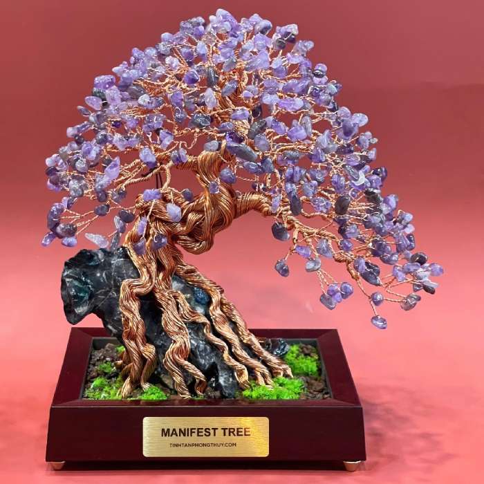 Amethyst manifest tree made by Tinh Tan Art