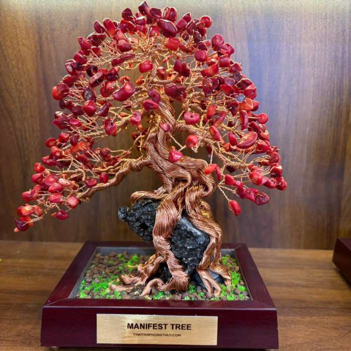 manifest bonsai tree made by Tinh Tan Art