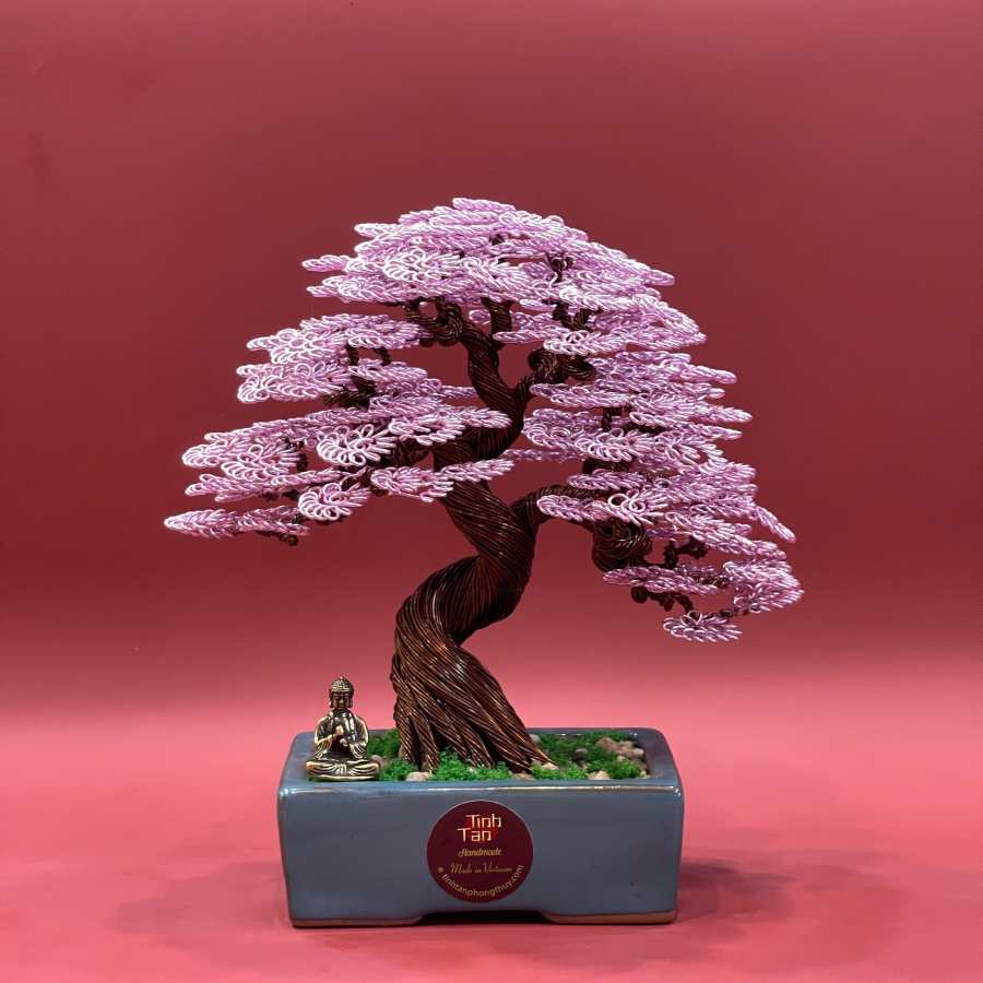 Cherry Blossom Wire Bonsai Tree - The Symbol of Elegance and Good Fortune