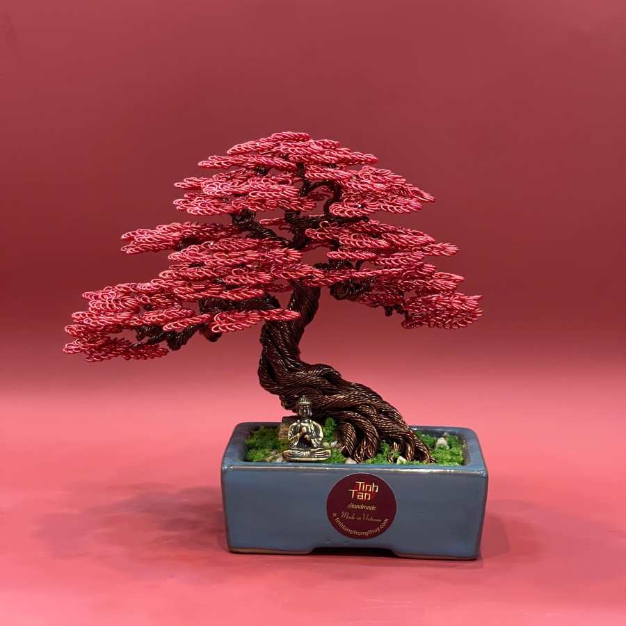 Red Wire Bonsai Tree - A Symbol of Passion and Prosperity