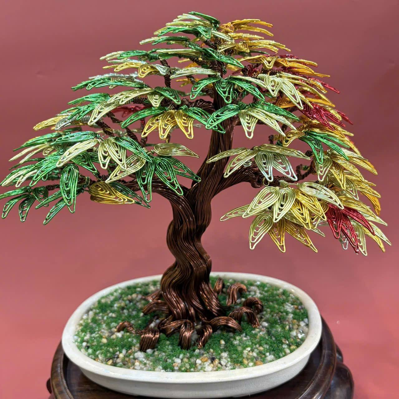 Bonsai hoa - Metal flower bonsai