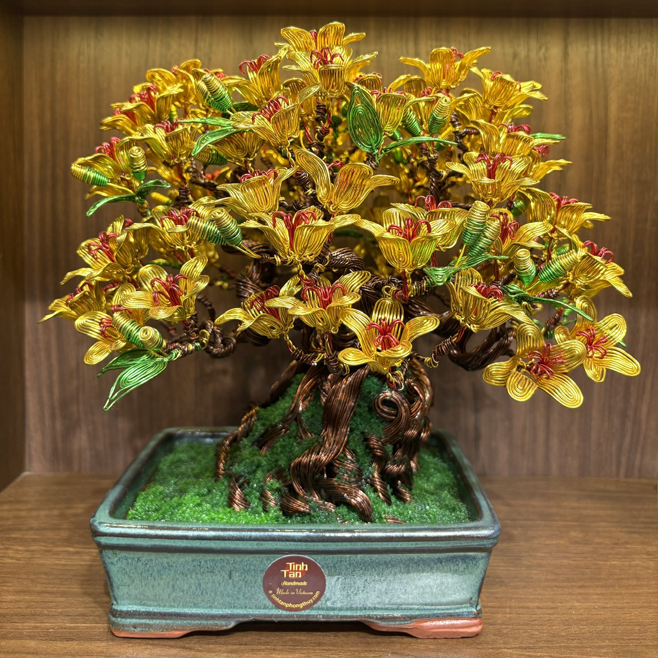Bonsai hoa - Metal flower bonsai