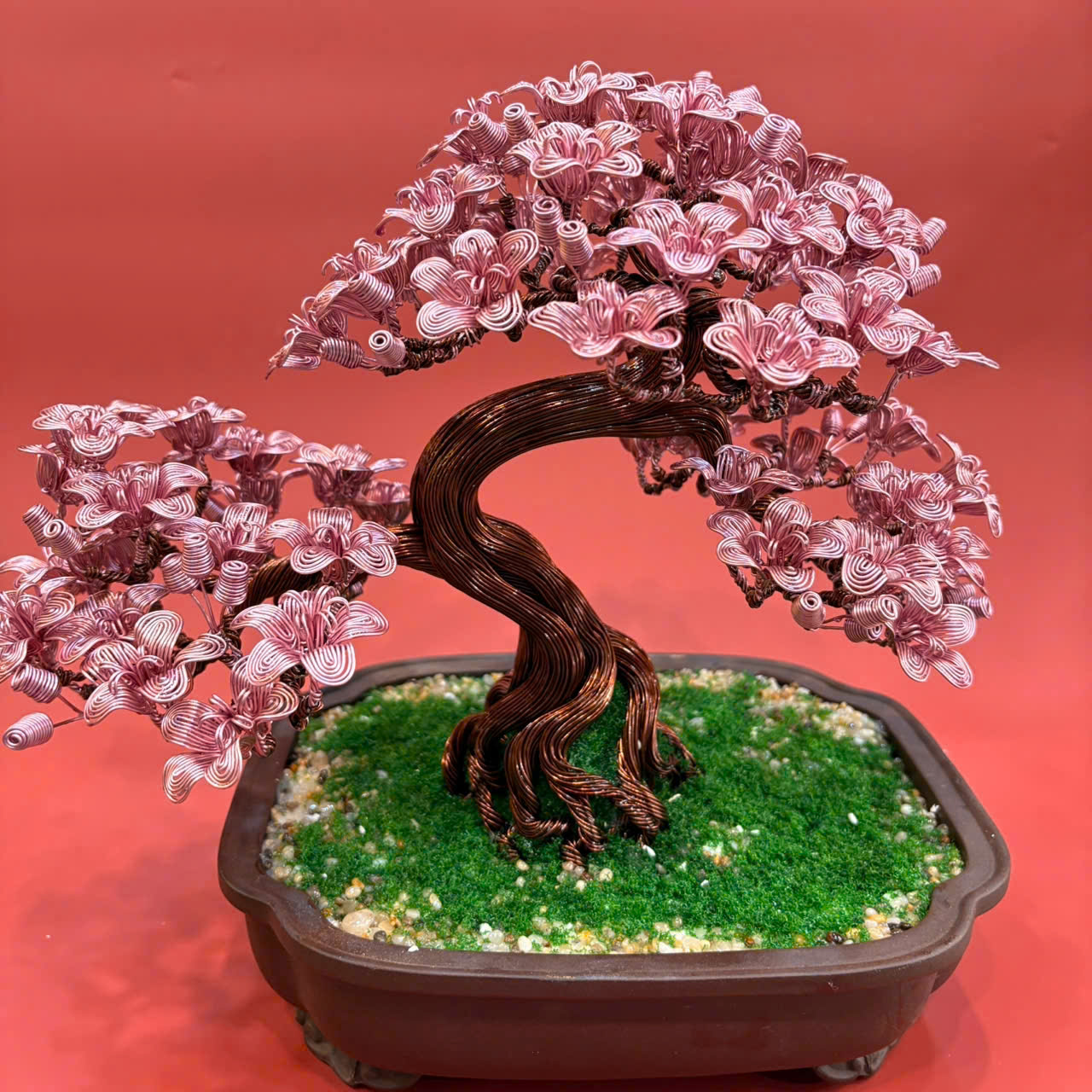 Bonsai hoa - Metal flower bonsai